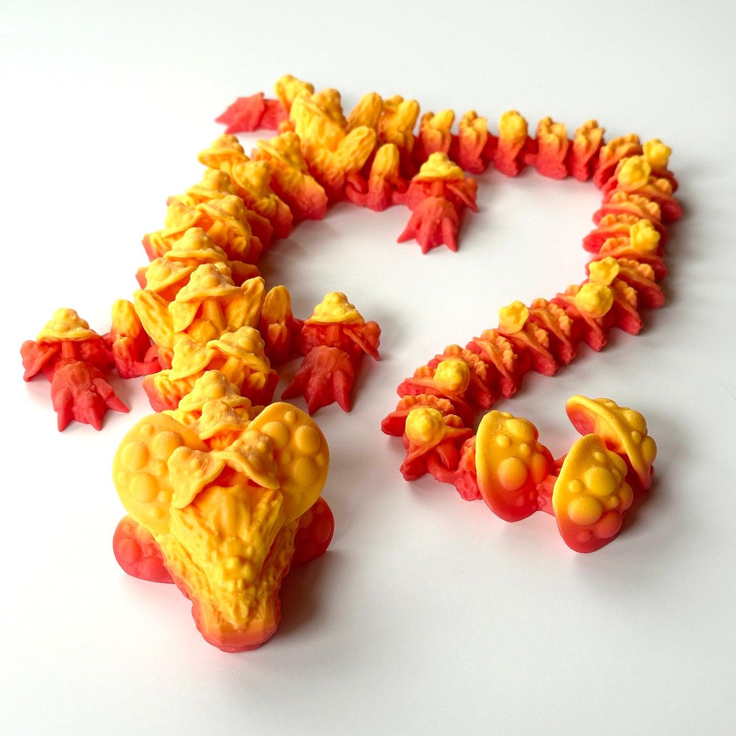 Large Mushroom Dragon - 3D Printed Articulating Figure