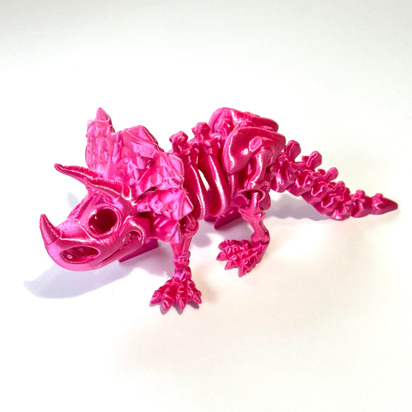 Flexi Skeleton Triceratops - 3D Printed Articulating Figure