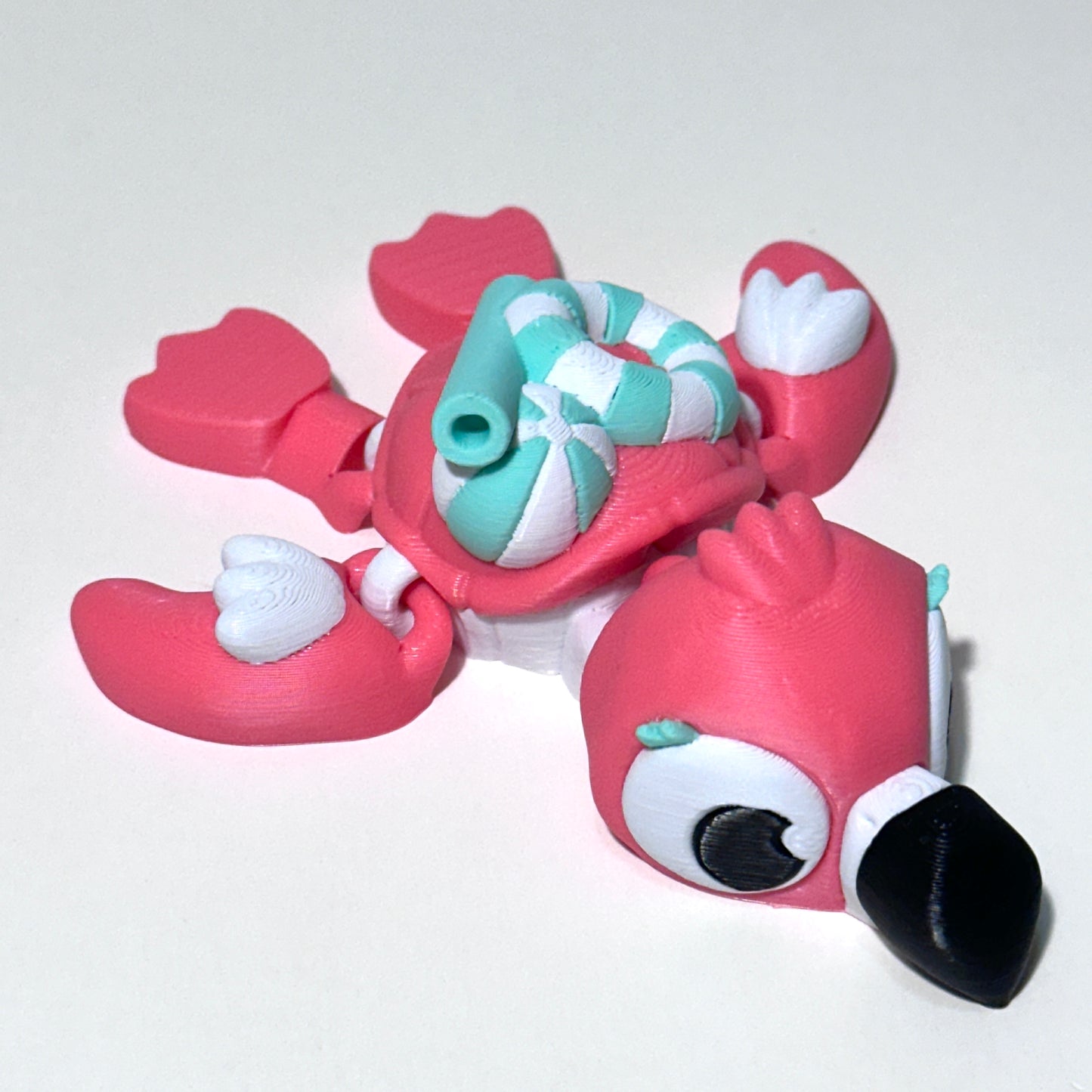 Flamingo Turtle - 3D Printed Articulating Figure