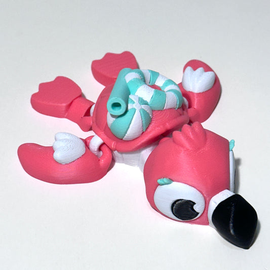 Flamingo Turtle - 3D Printed Articulating Figure