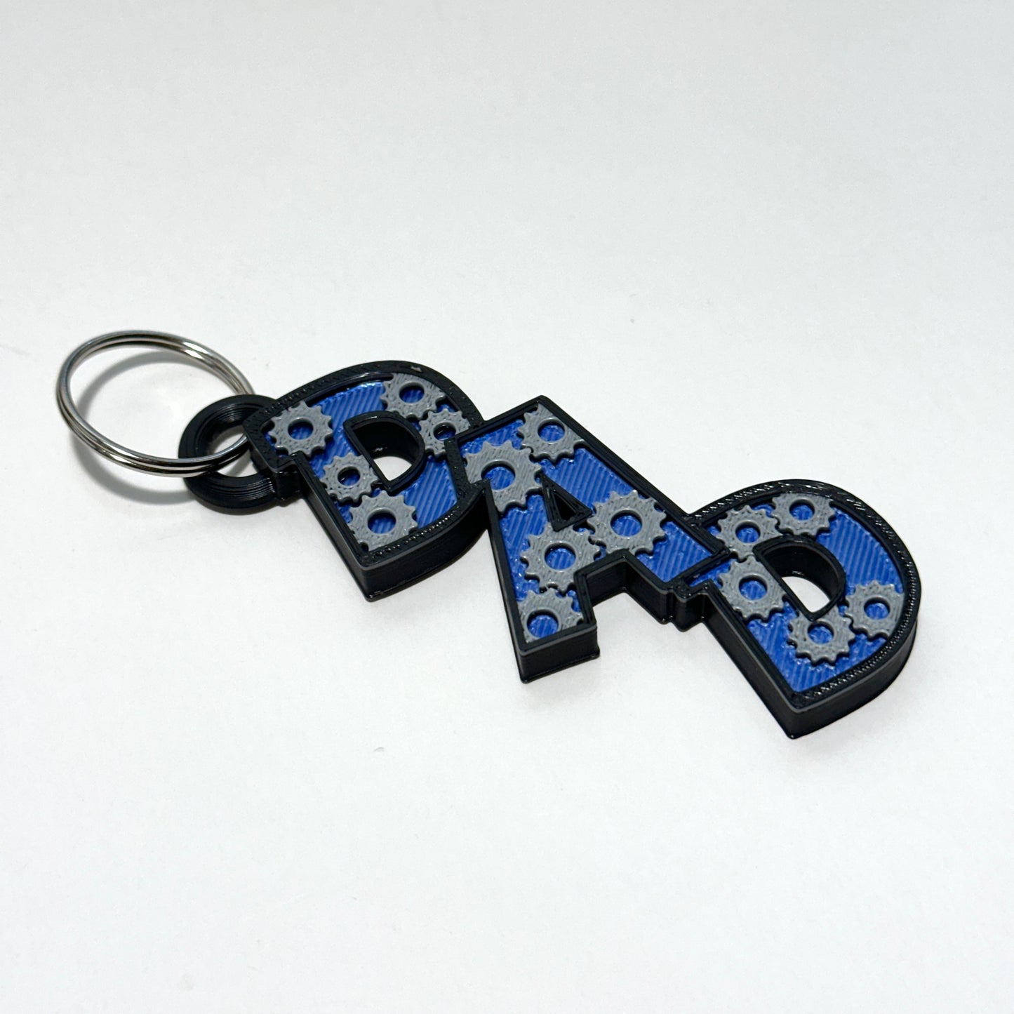 Dad Gear Keychain - 3D Printed Articulating Figure