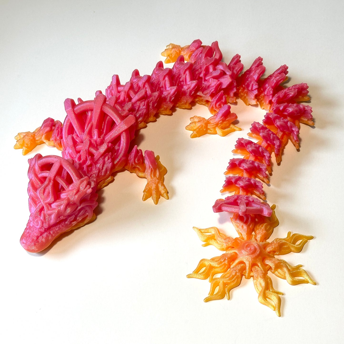 Large Solar Dragon - 3D Printed Articulating Figure