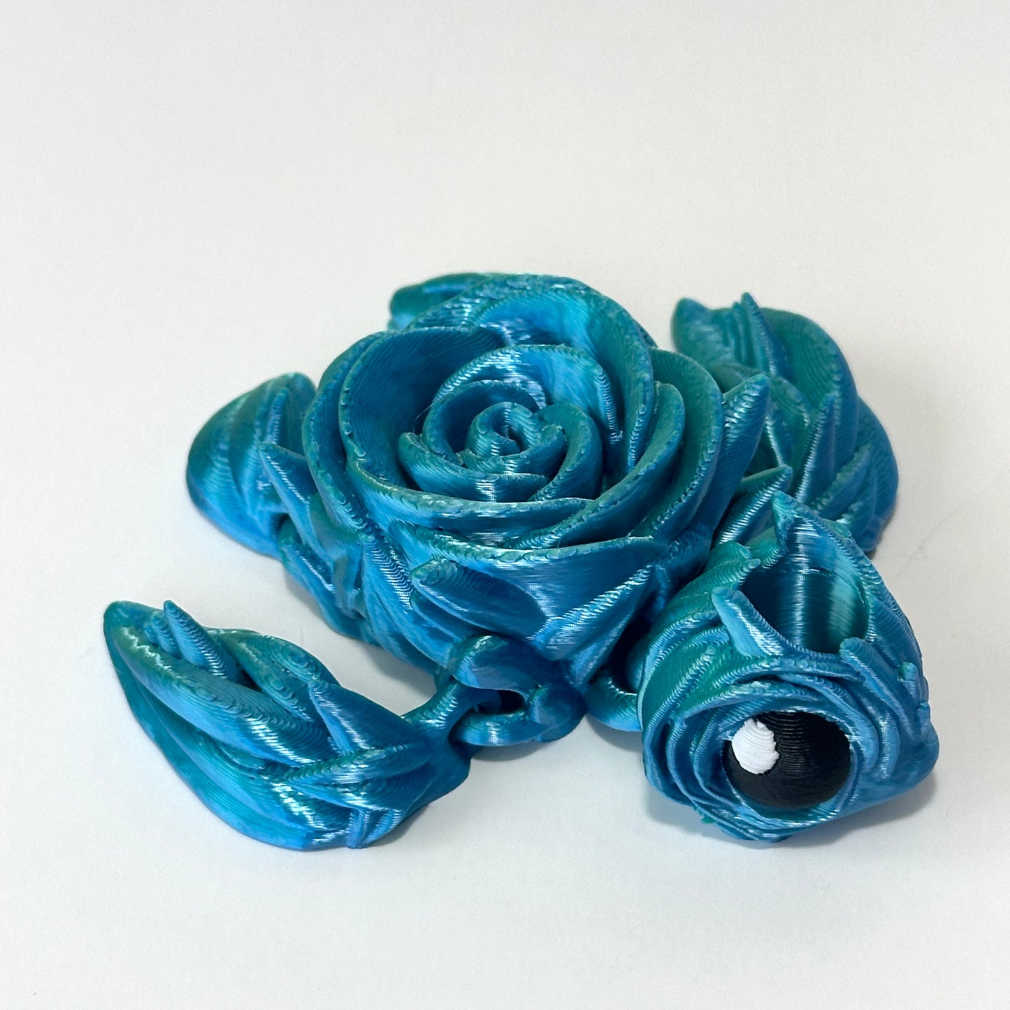 Rose Turtle / Straw Topper - 3D Printed Articulating Figure