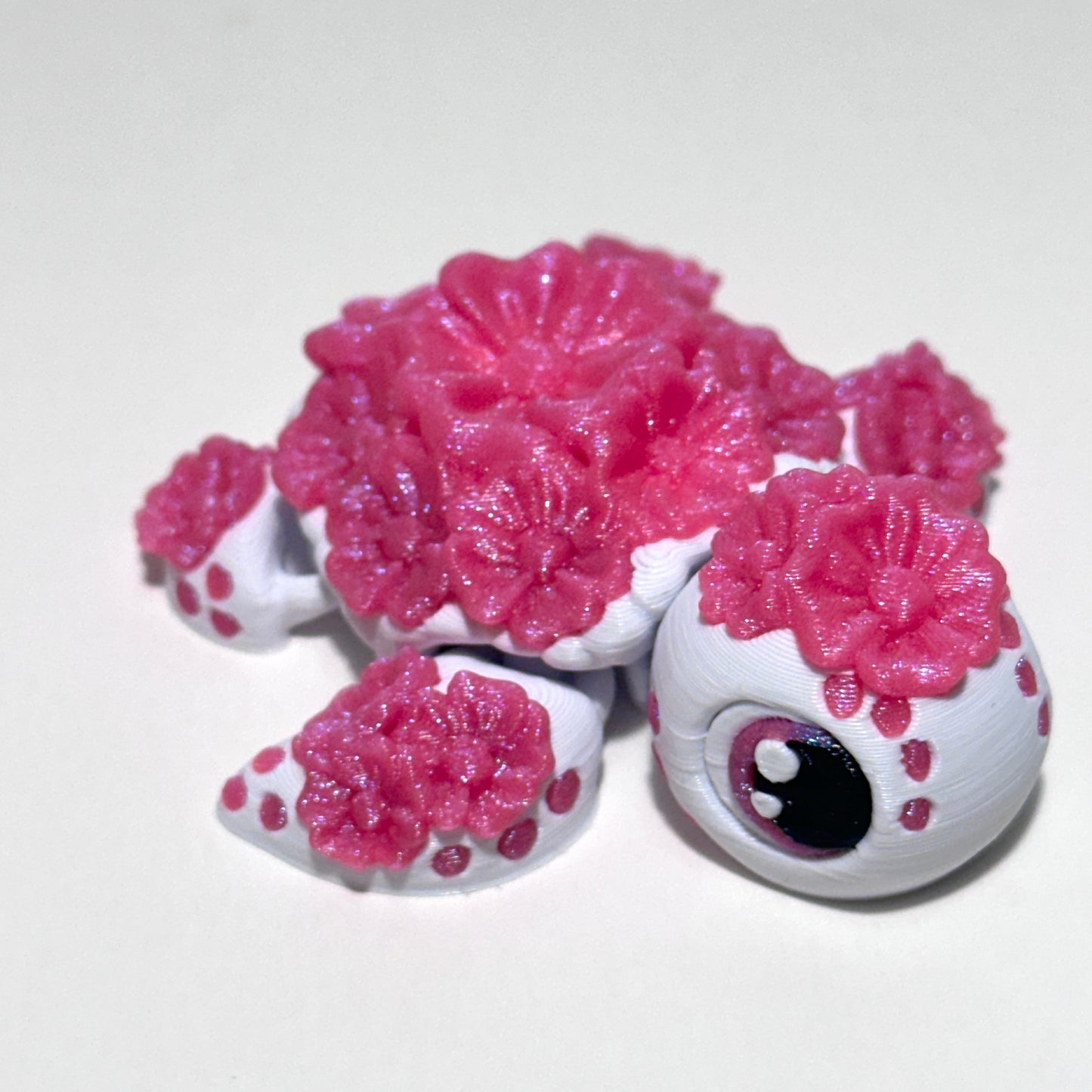 Cherry Blossom Turtle - 3D Printed Articulating Figure