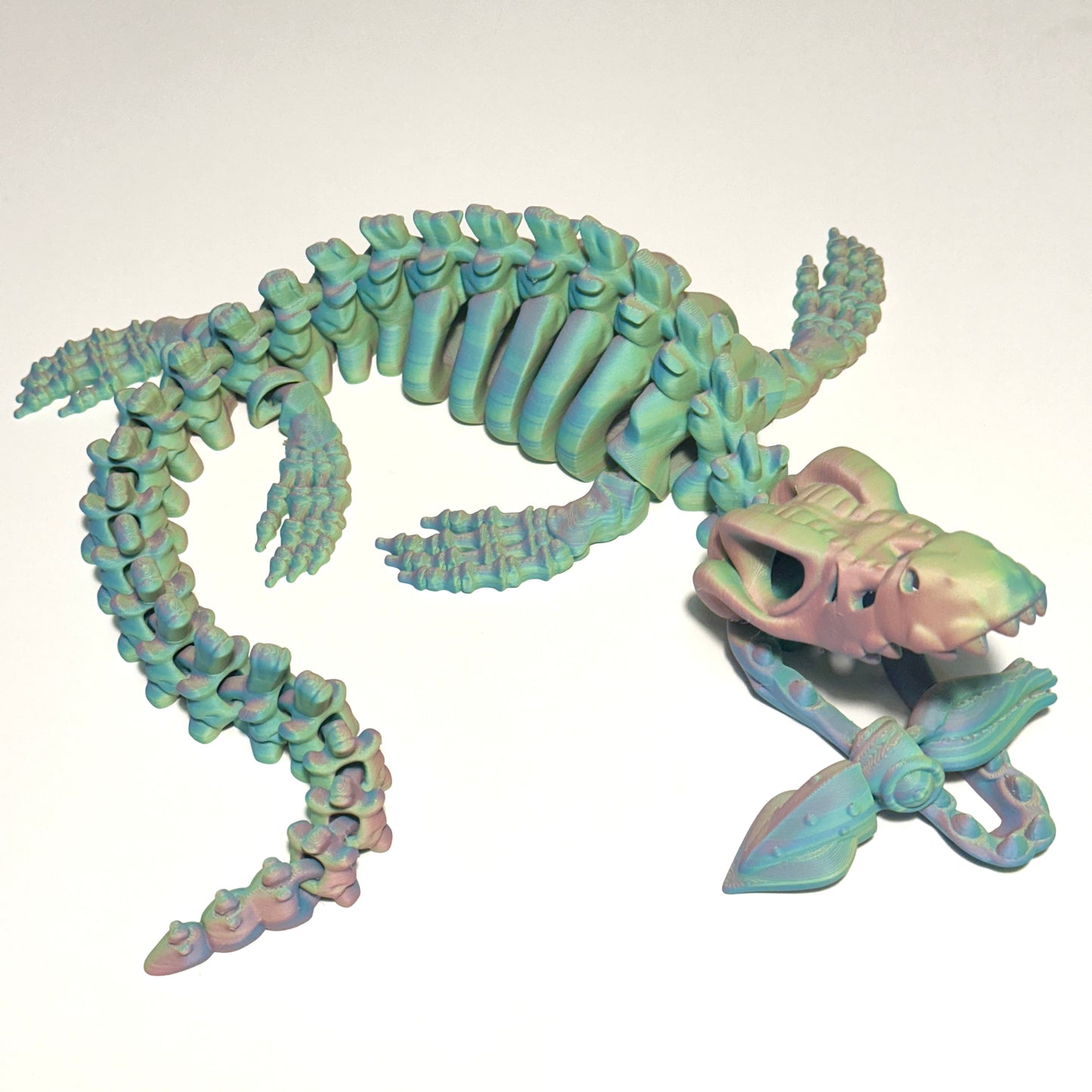 Giant Flexi Skeleton Mosasaurus - 3D Printed Articulating Figure