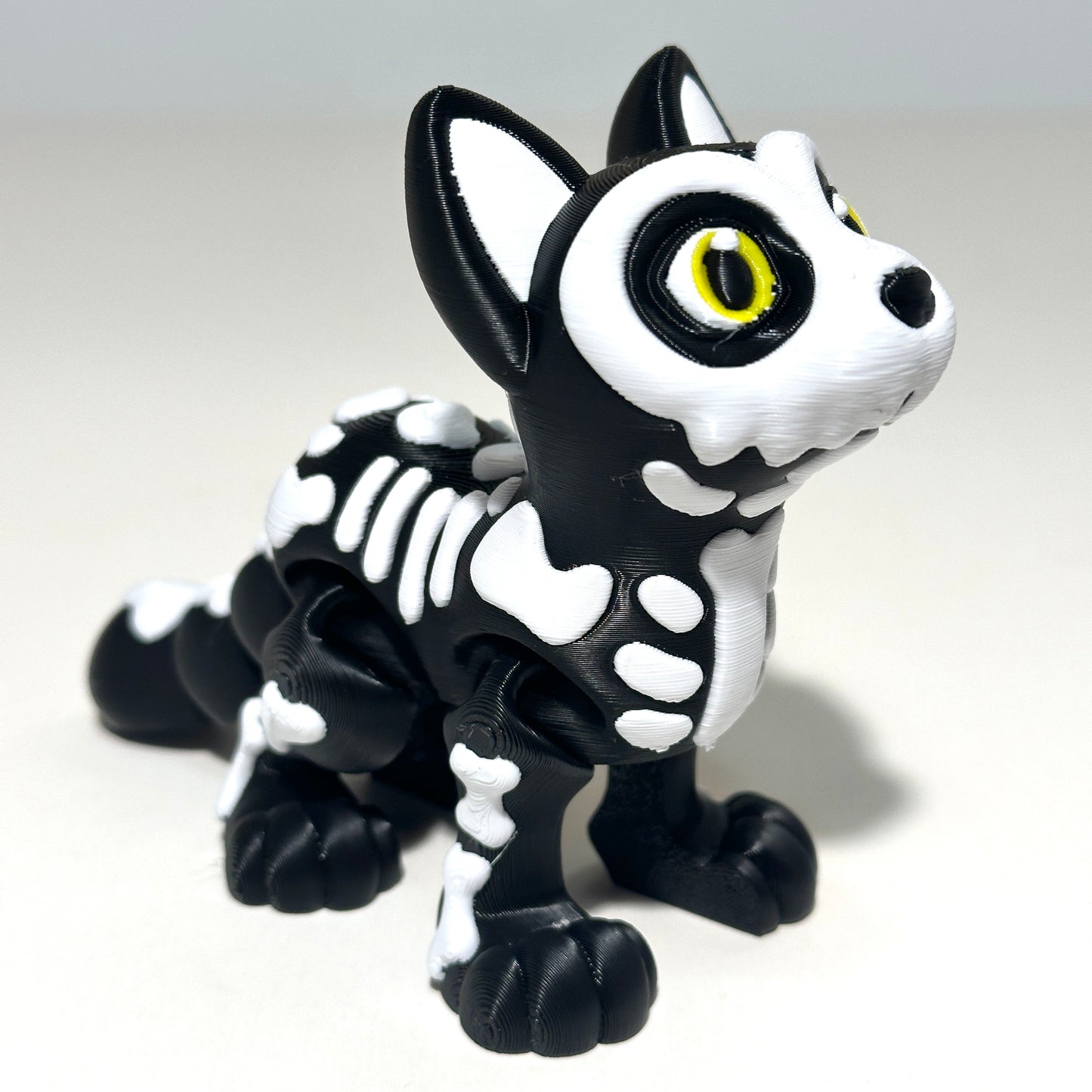 Skeleton Cat - 3D Printed Articulating FIgure