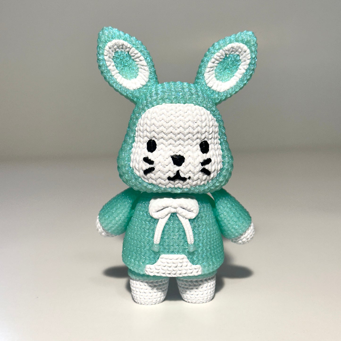 Knitted Bunny - 3D Printed Articulating Figure