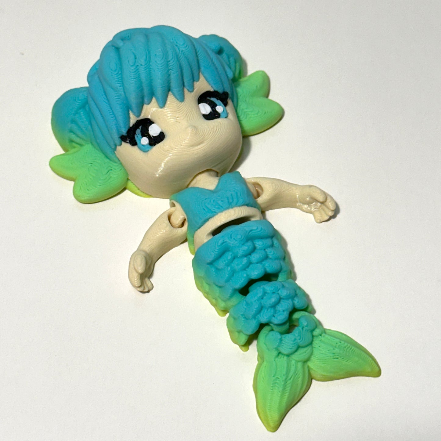 Flexi Mermaid Desk Buddy – 3D Printed
