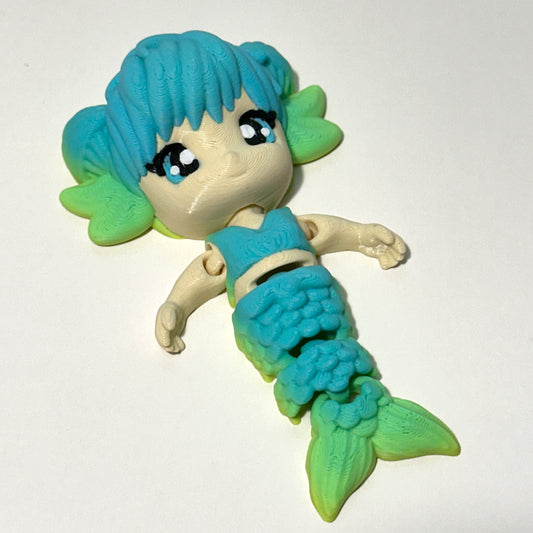 Flexi Mermaid Desk Buddy – 3D Printed