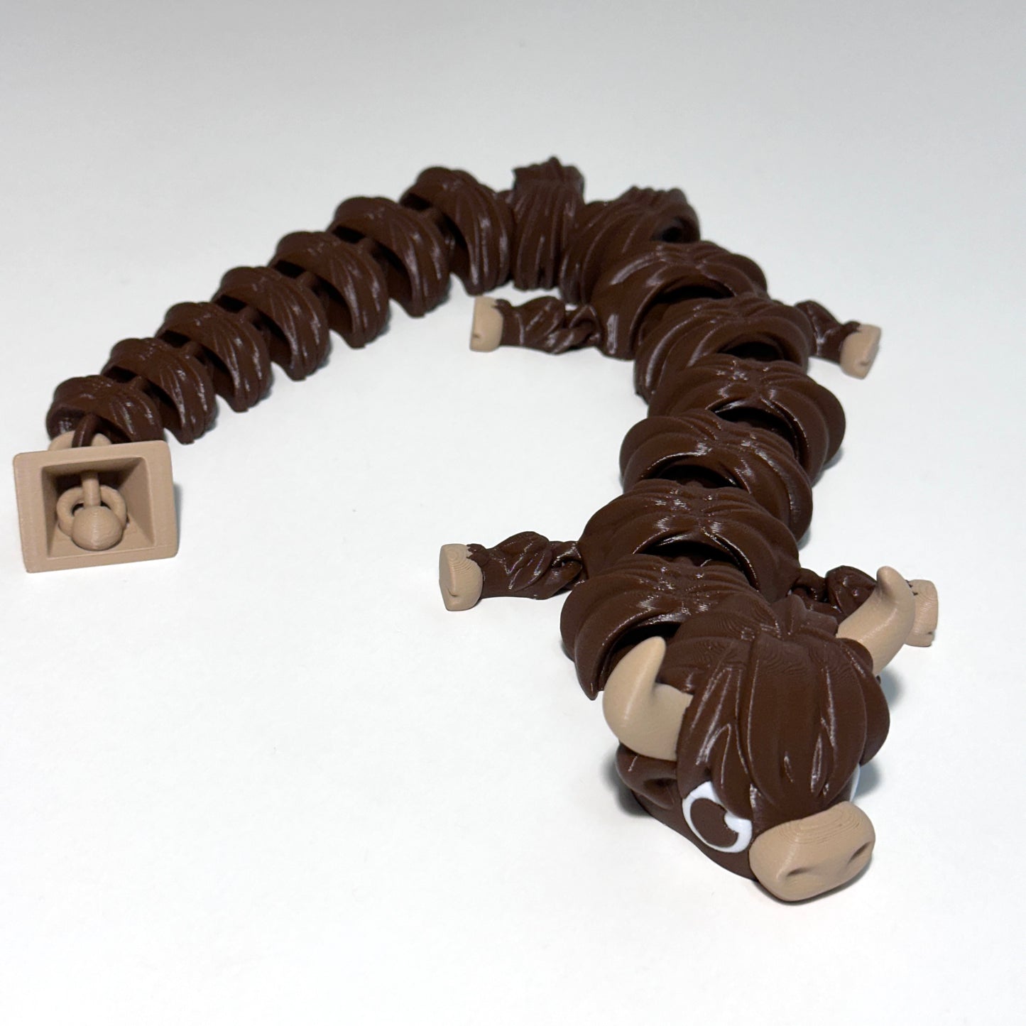 Highland Cow Dragon - 3D Printed Articulating Figure