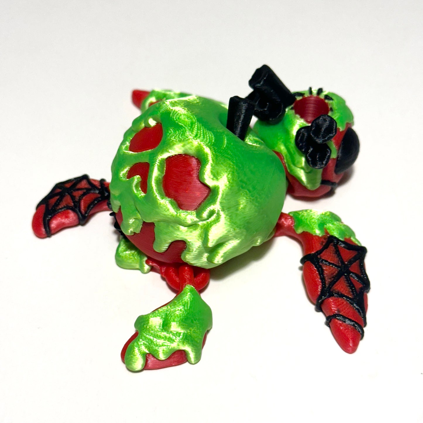 Rotten Apple Turtle - 3D Printed Articulating Figure