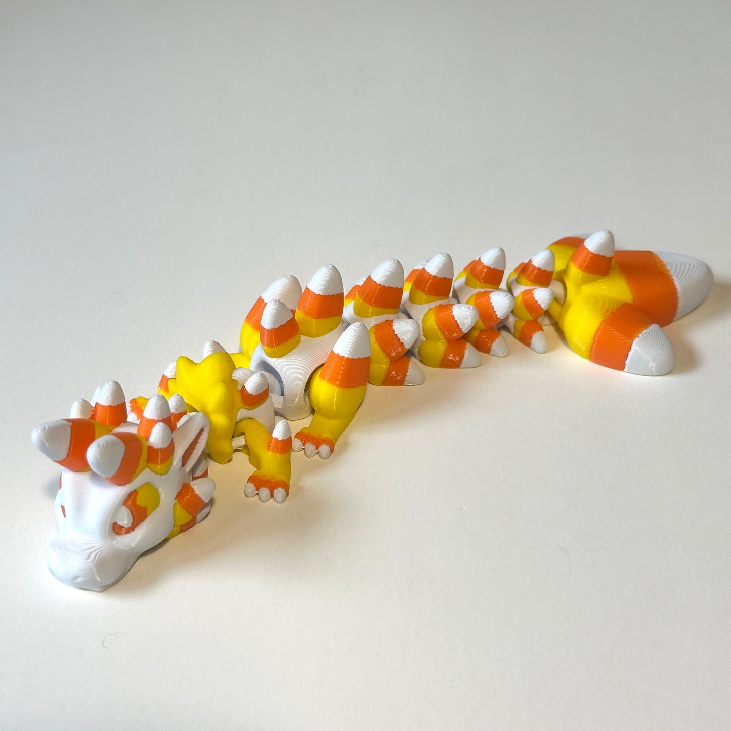 Baby Candy Corn Dragon - 3D Printed Articulating Figure