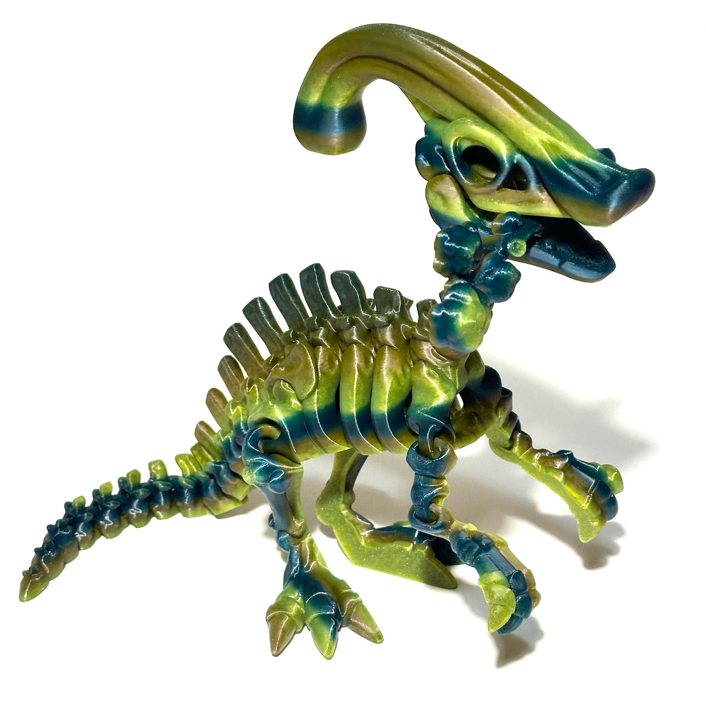 Skeleton Parasaurolophus - 3D Printed Articulating Figure