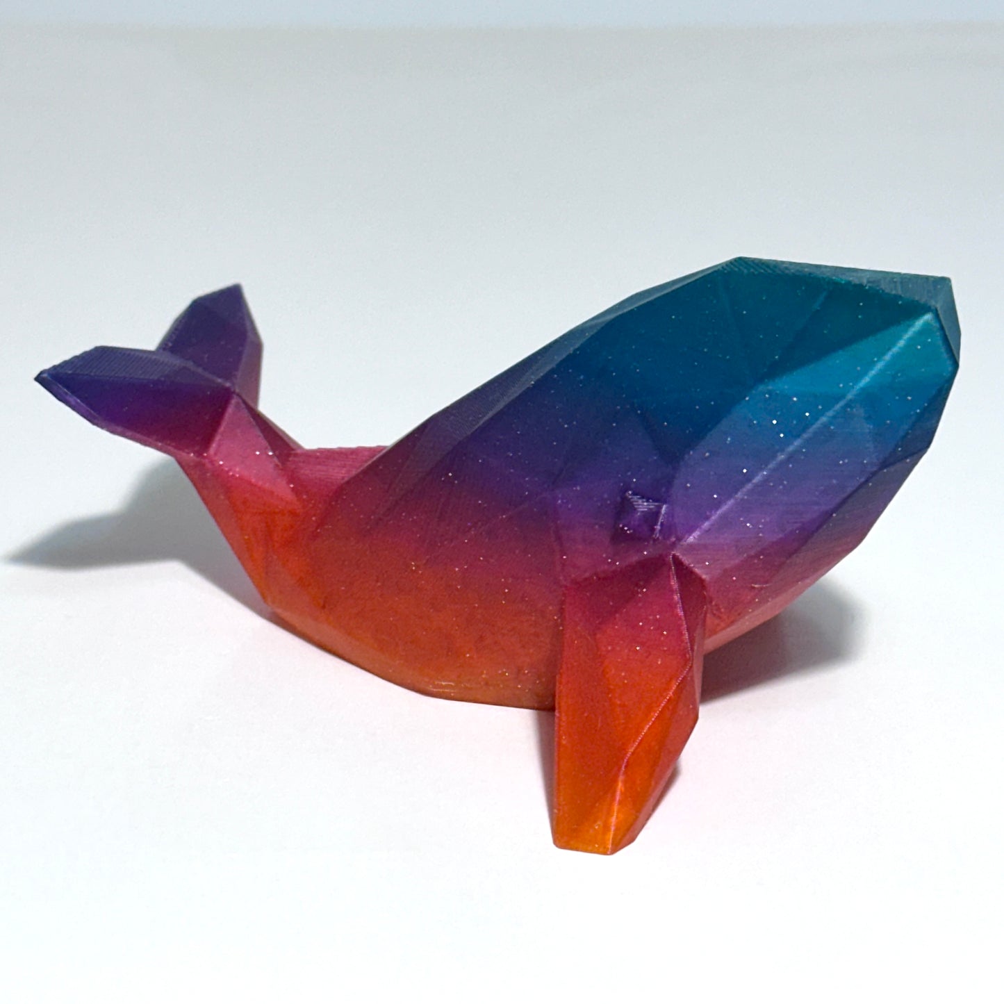 Low Poly Whale - 3D Printed Figure