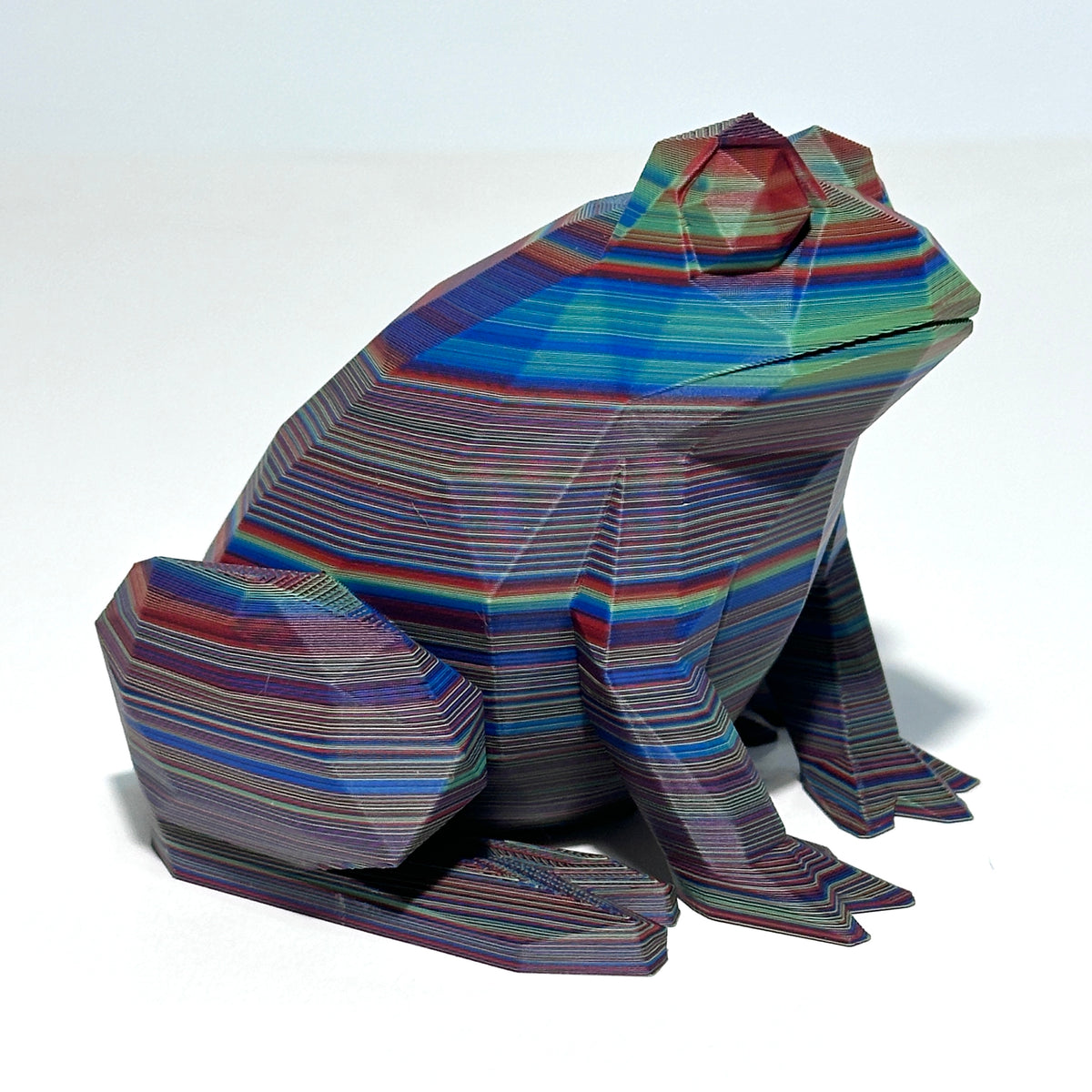 Low Poly Frog - 3D Printed Figure