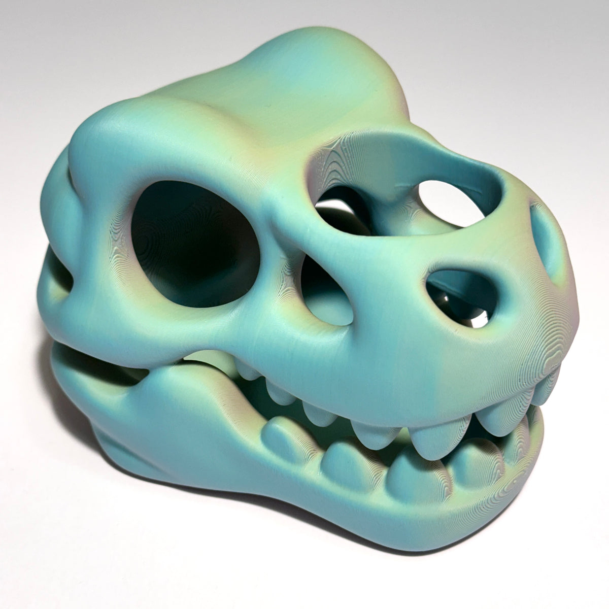 Dino Skull Toothbrush Holder - 3D Printed Figure