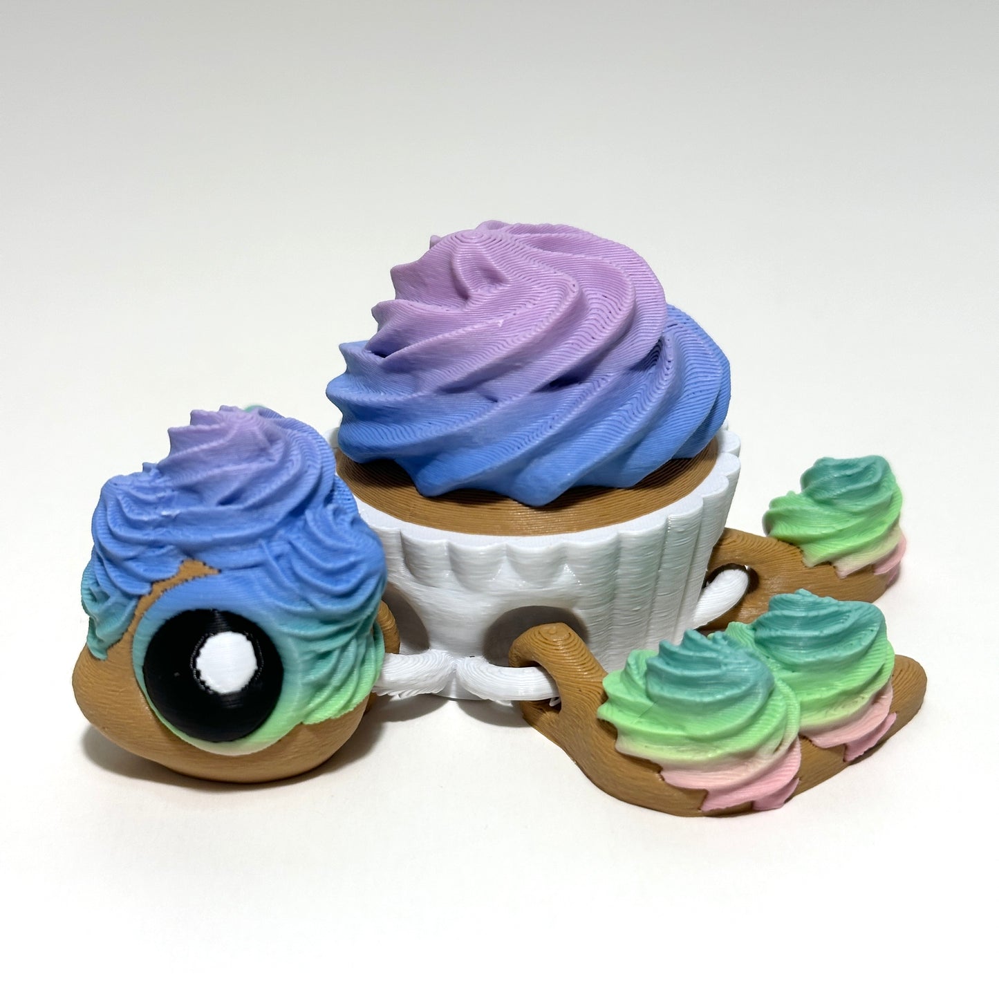 Cupcake Turtle - 3D Printed Articulating Figure