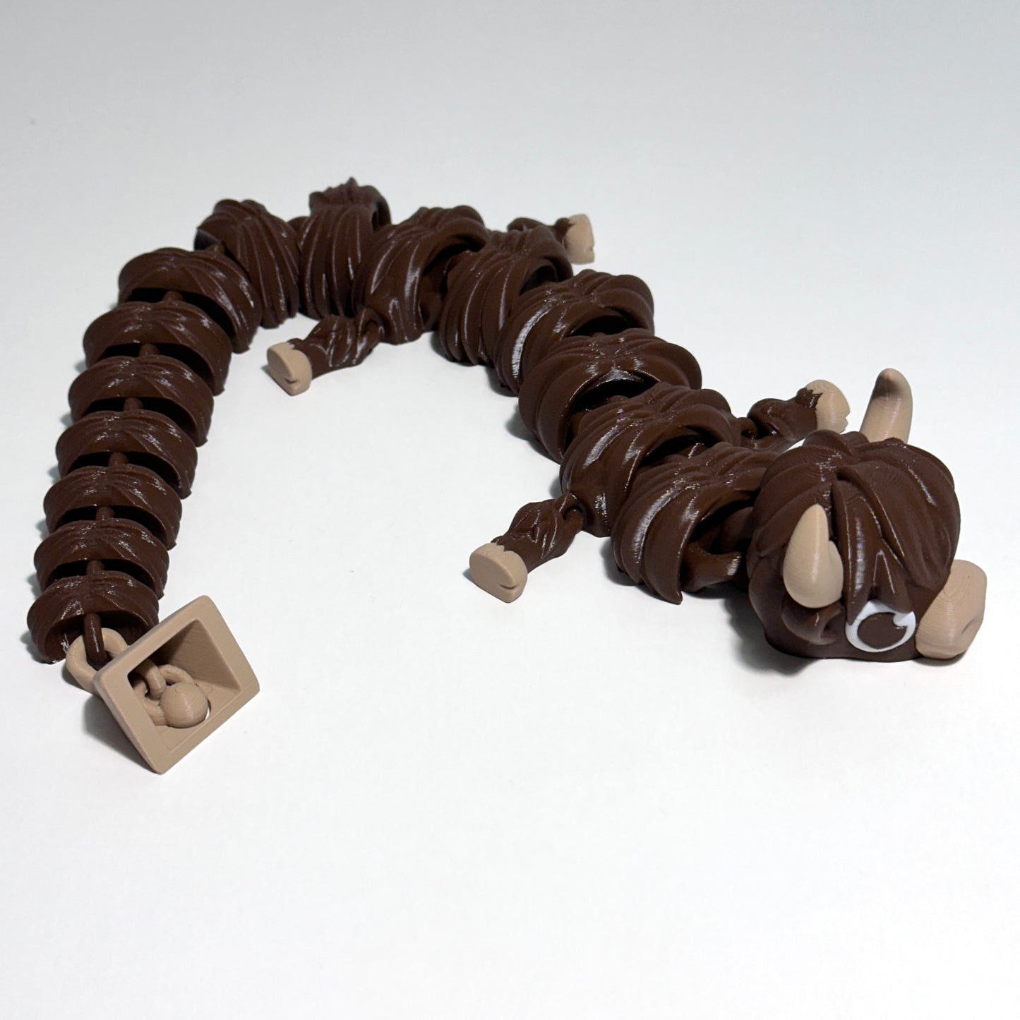 Highland Cow Dragon - 3D Printed Articulating Figure