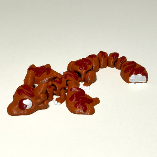 Baby Chicken Nugget Dragon - 3D Printed Articulating Figure