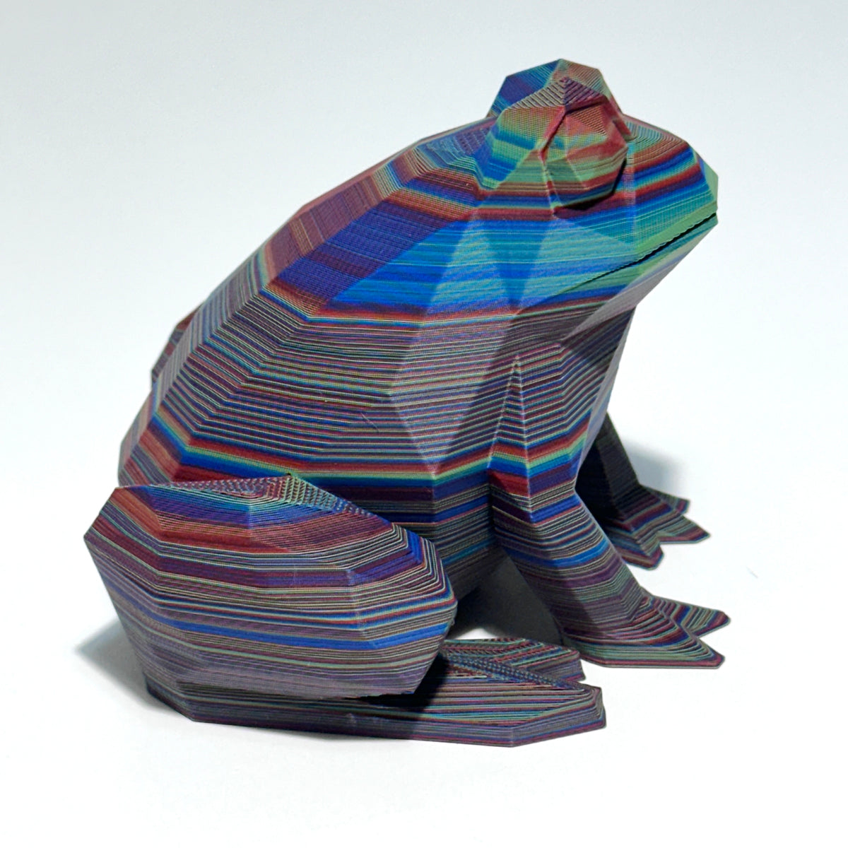 Low Poly Frog - 3D Printed Figure
