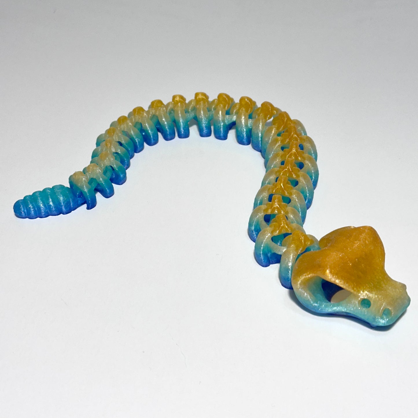 Cinder Skeleton Rattlesnake - 3D Printed Articulating Figure