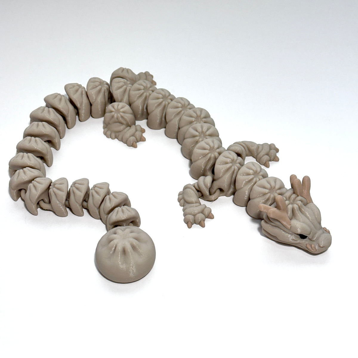Large Dumpling Dragon - 3D Printed Articulating Figure
