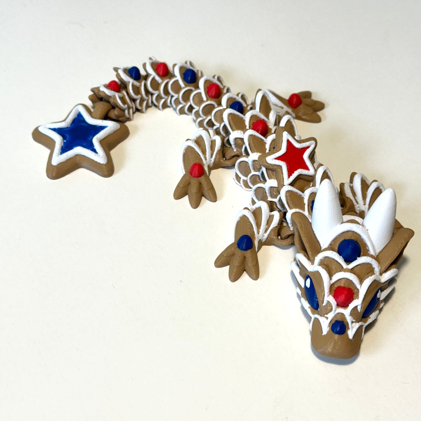 Baby Star Cookie Dragon - 3D Printed Articulating Figure