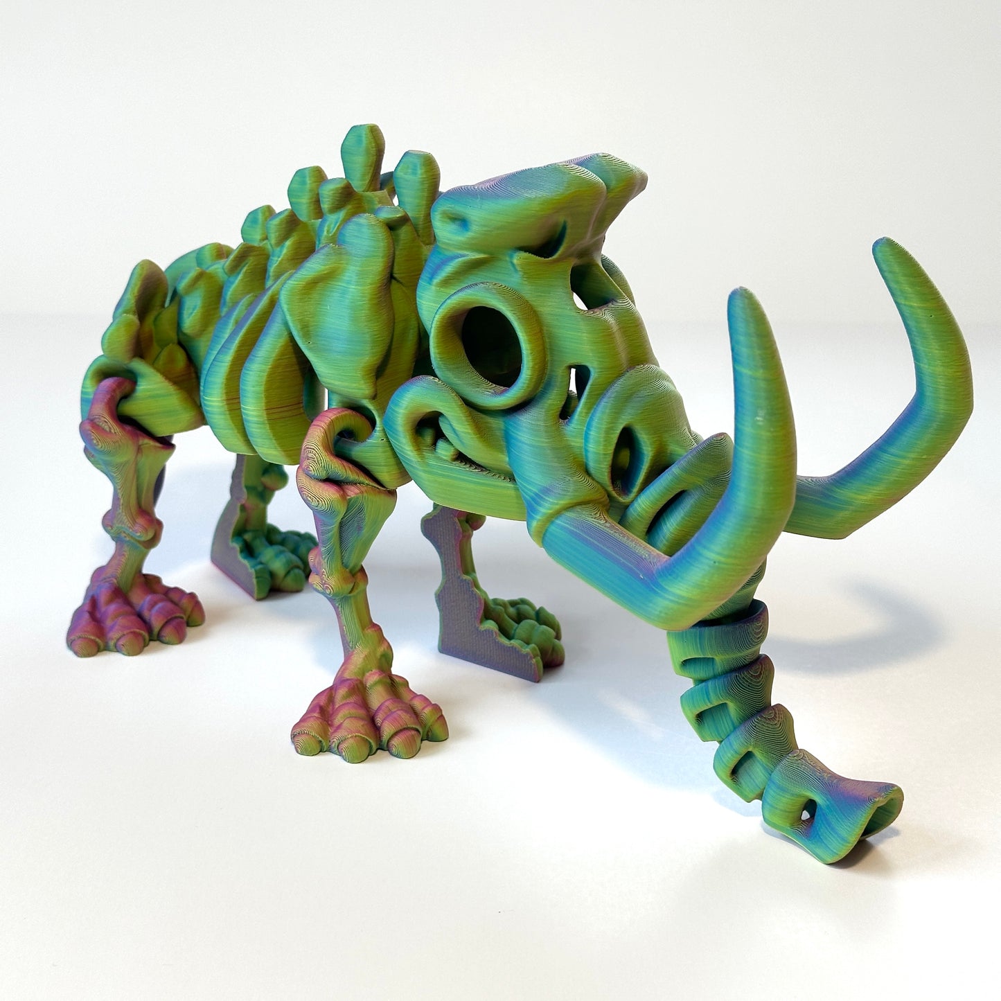 Giant Flexi Skeleton Mammoth - 3D Printed Articulating Figure