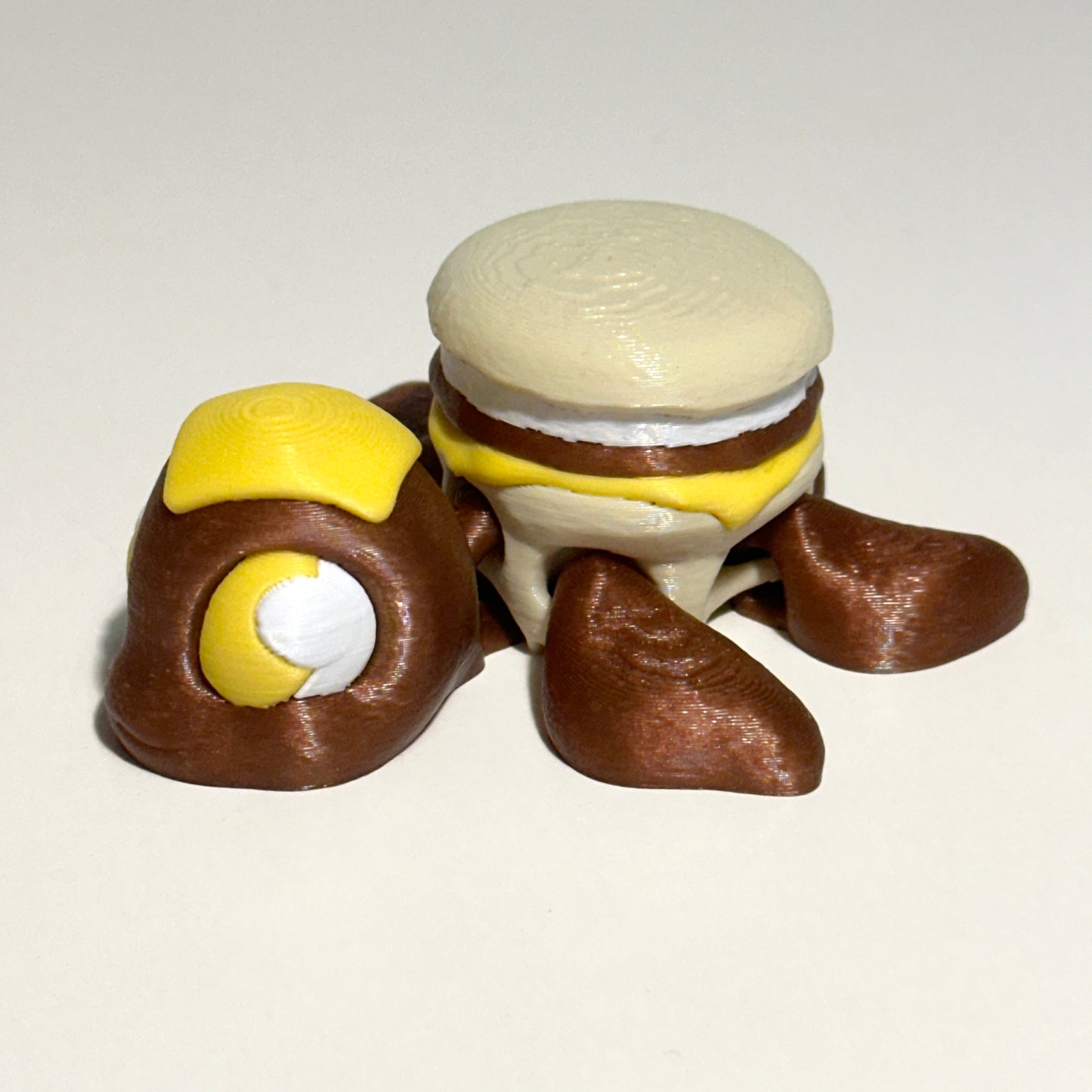 Breakfast Sandwich Turtle - 3D Printed Articulating Figure