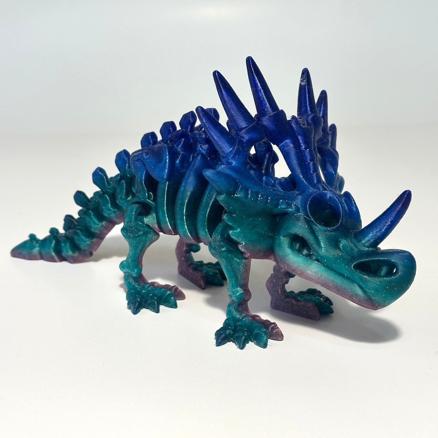 Flexi Skeleton Styracosaurus - 3D Printed Articulating Figure