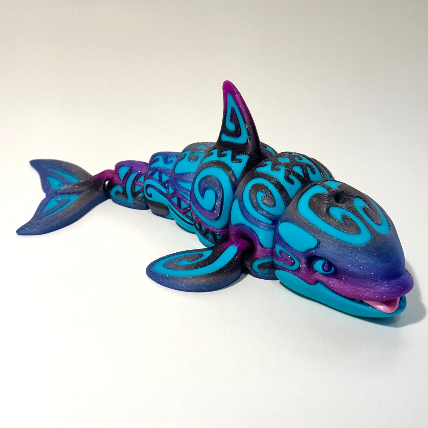 Tattooed Orca - 3D Printed Articulating Figurine