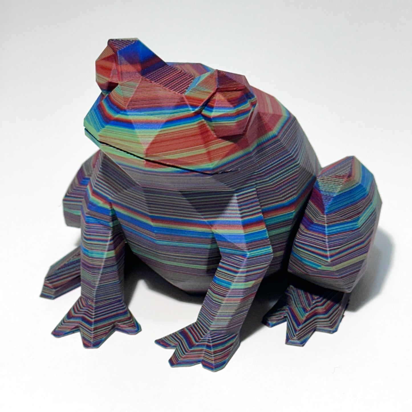 Low Poly Frog - 3D Printed Figure