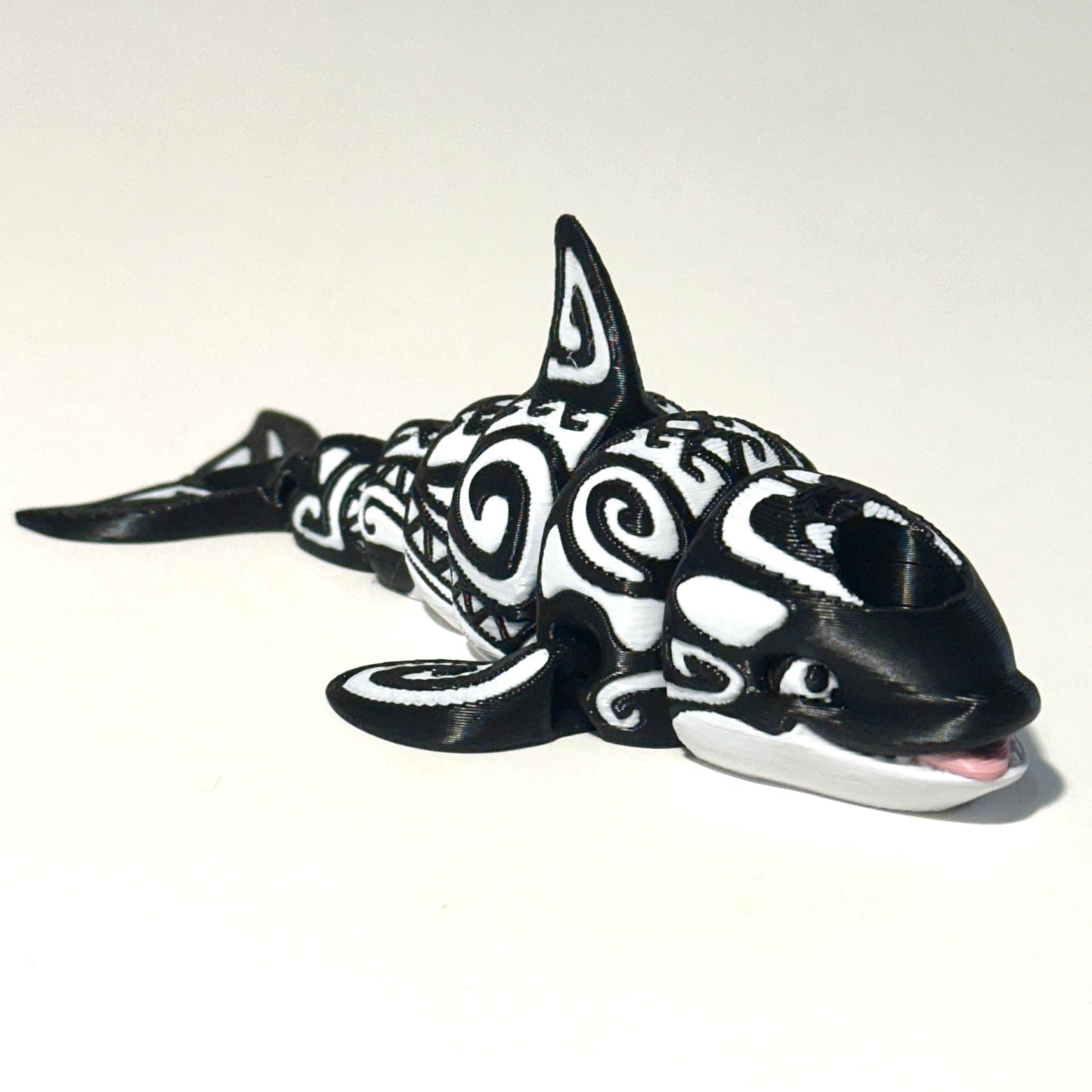 Tattooed Orca - 3D Printed Articulating Figurine