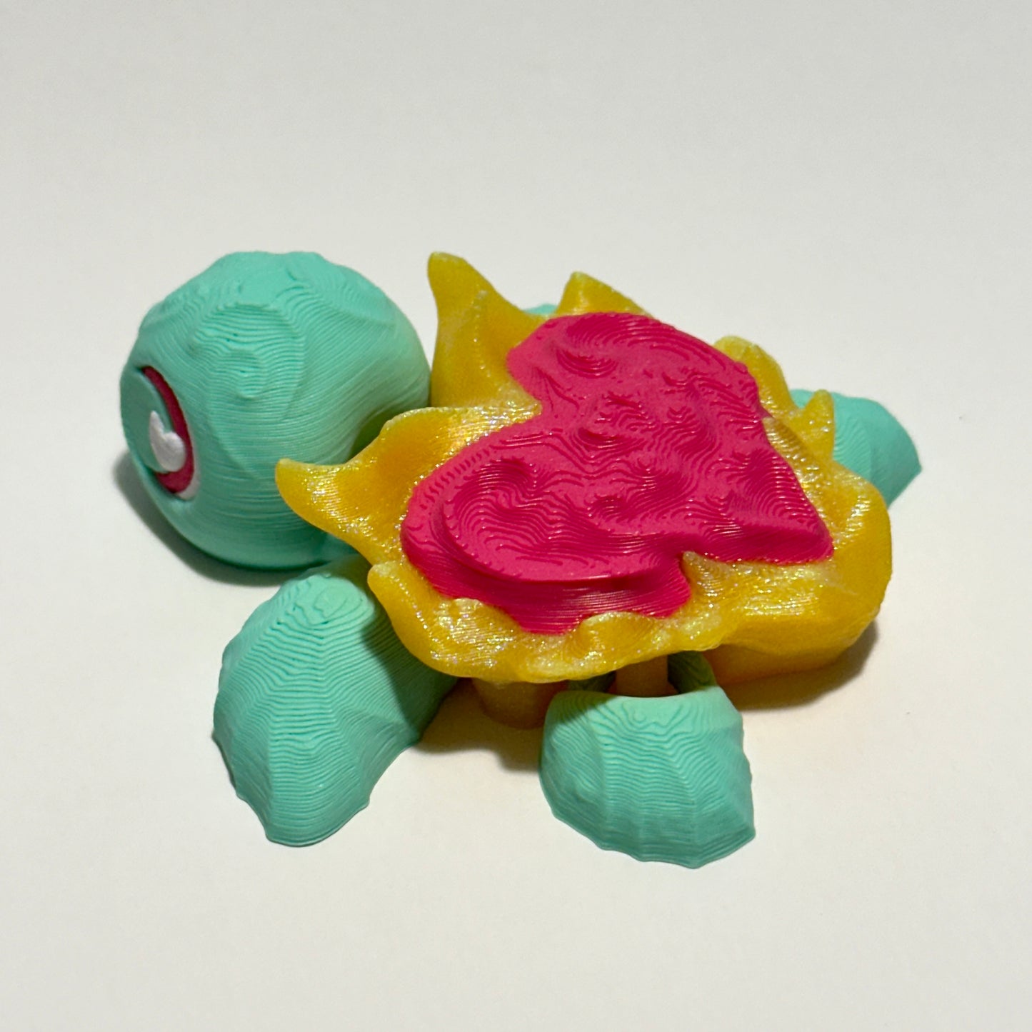 Heart Turtle - 3D Printed Articulating Figure