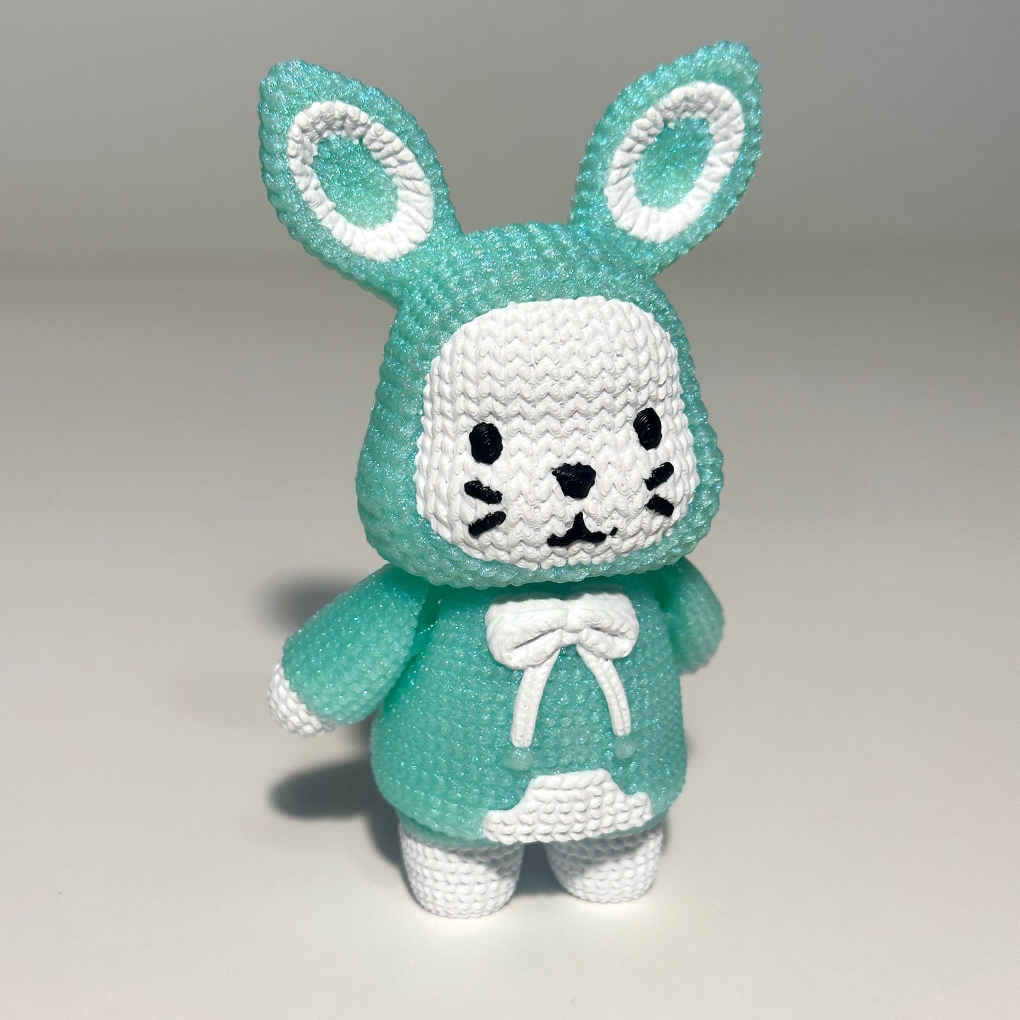 Knitted Bunny - 3D Printed Articulating Figure