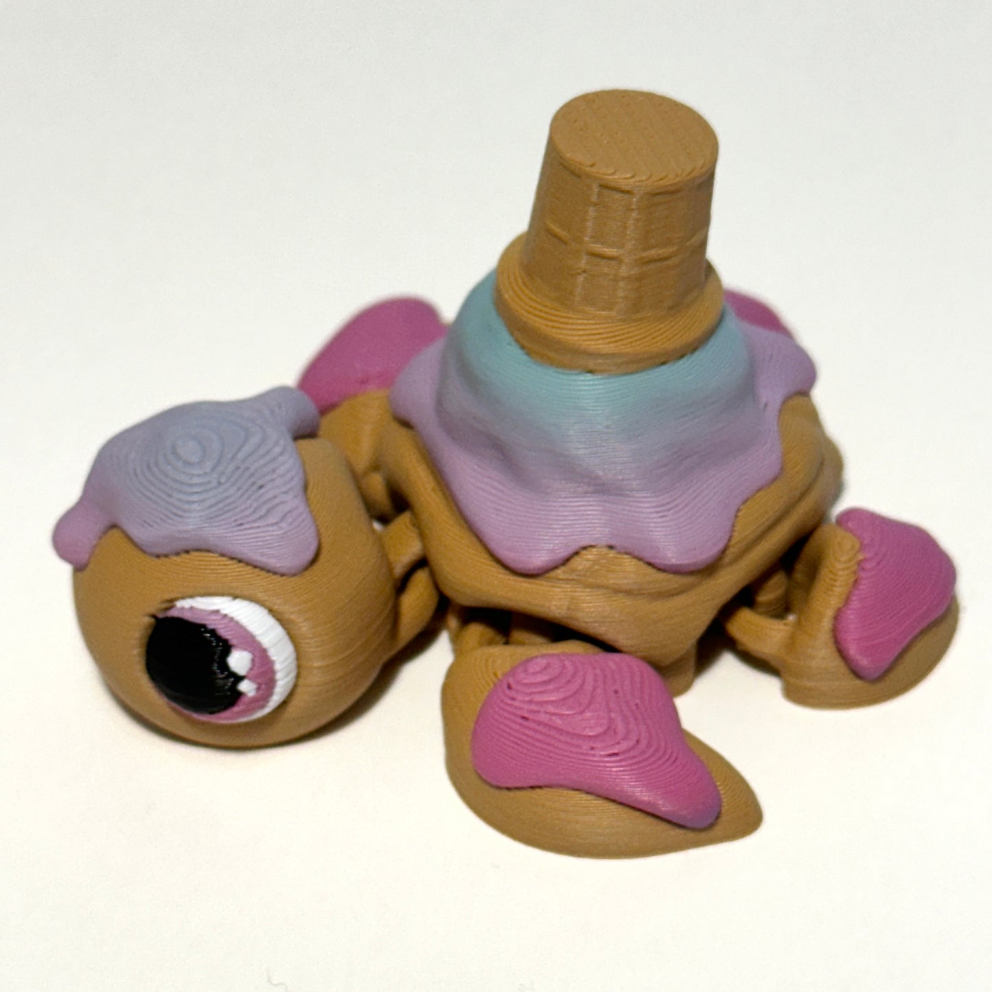 Ice Cream Turtle - 3D Printed Articulating Figure