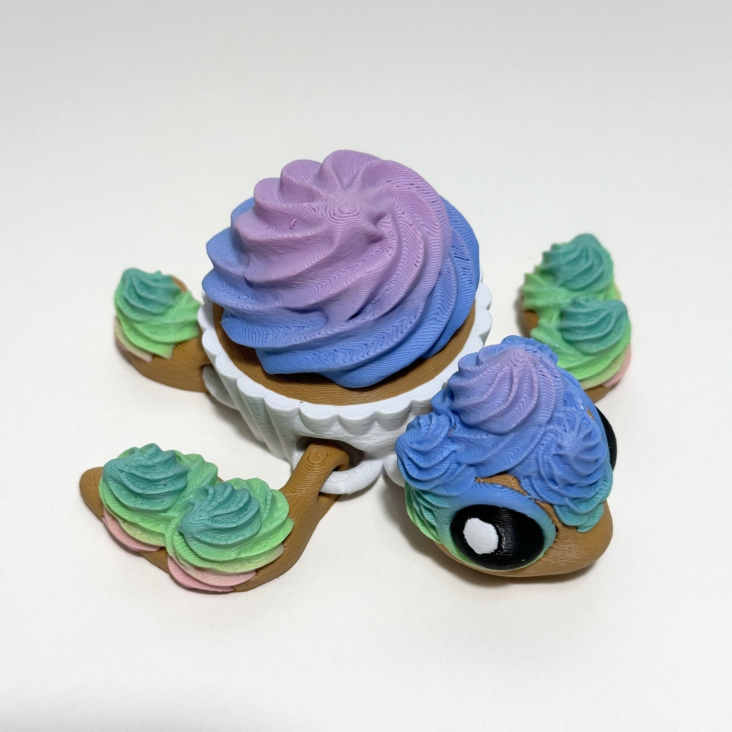 Cupcake Turtle - 3D Printed Articulating Figure