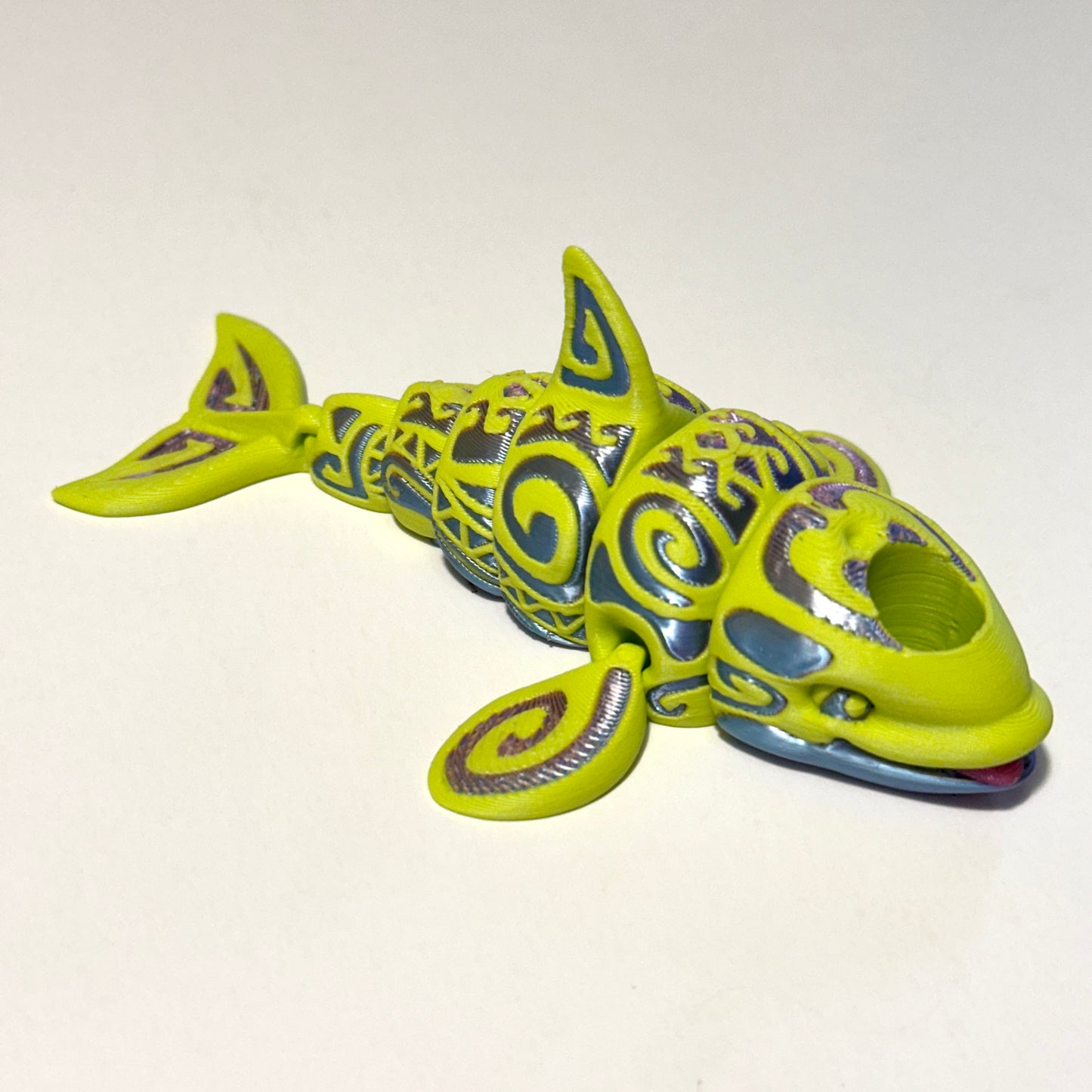 Tattooed Orca - 3D Printed Articulating Figurine
