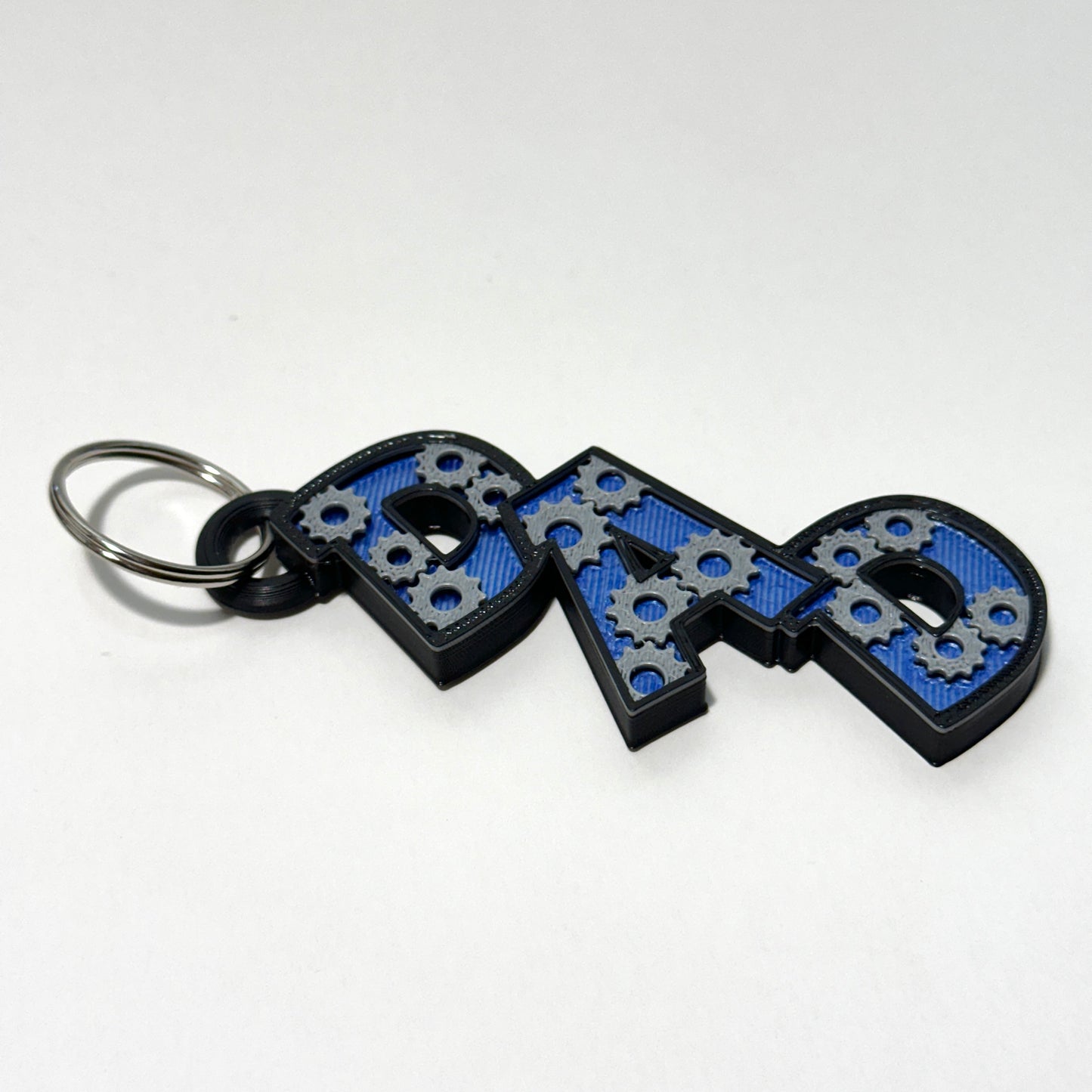 Dad Gear Keychain - 3D Printed Articulating Figure