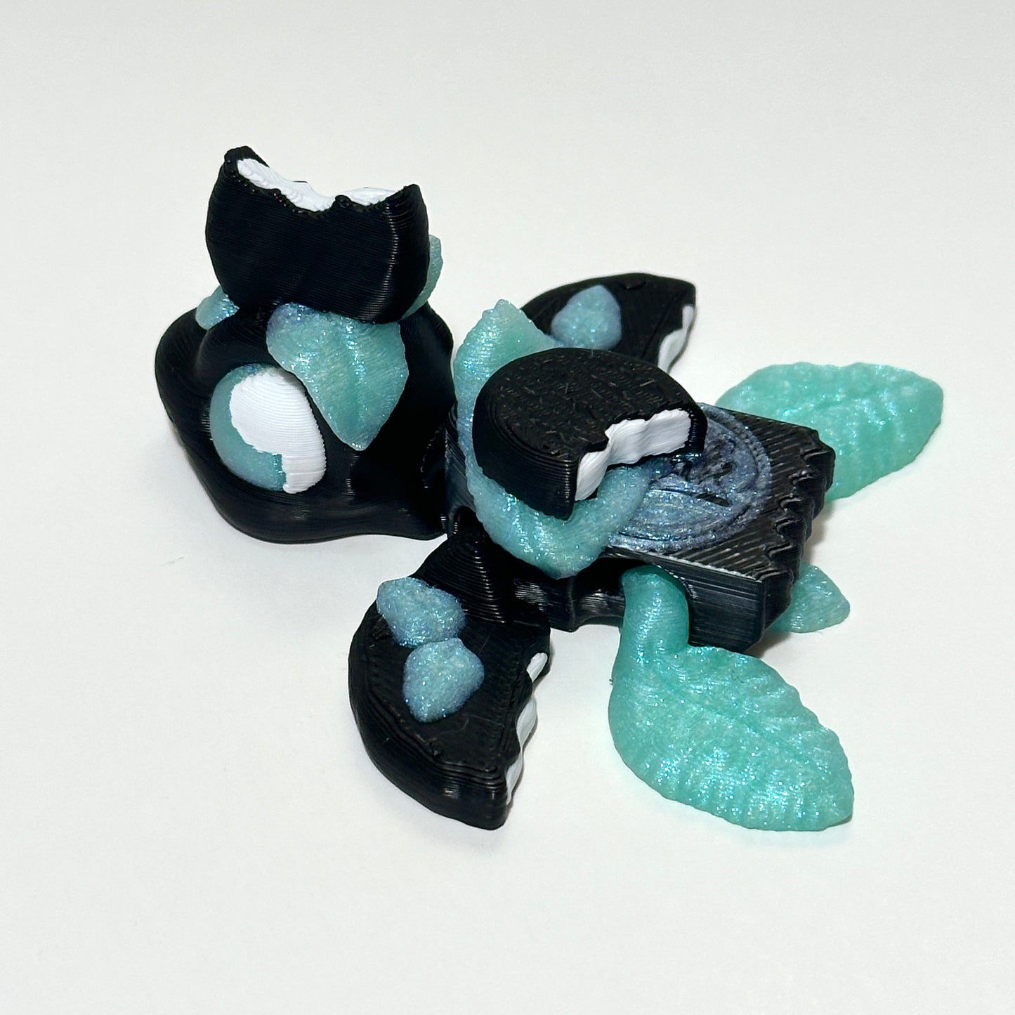 Mint Turtle - 3D Printed Articulating Figure