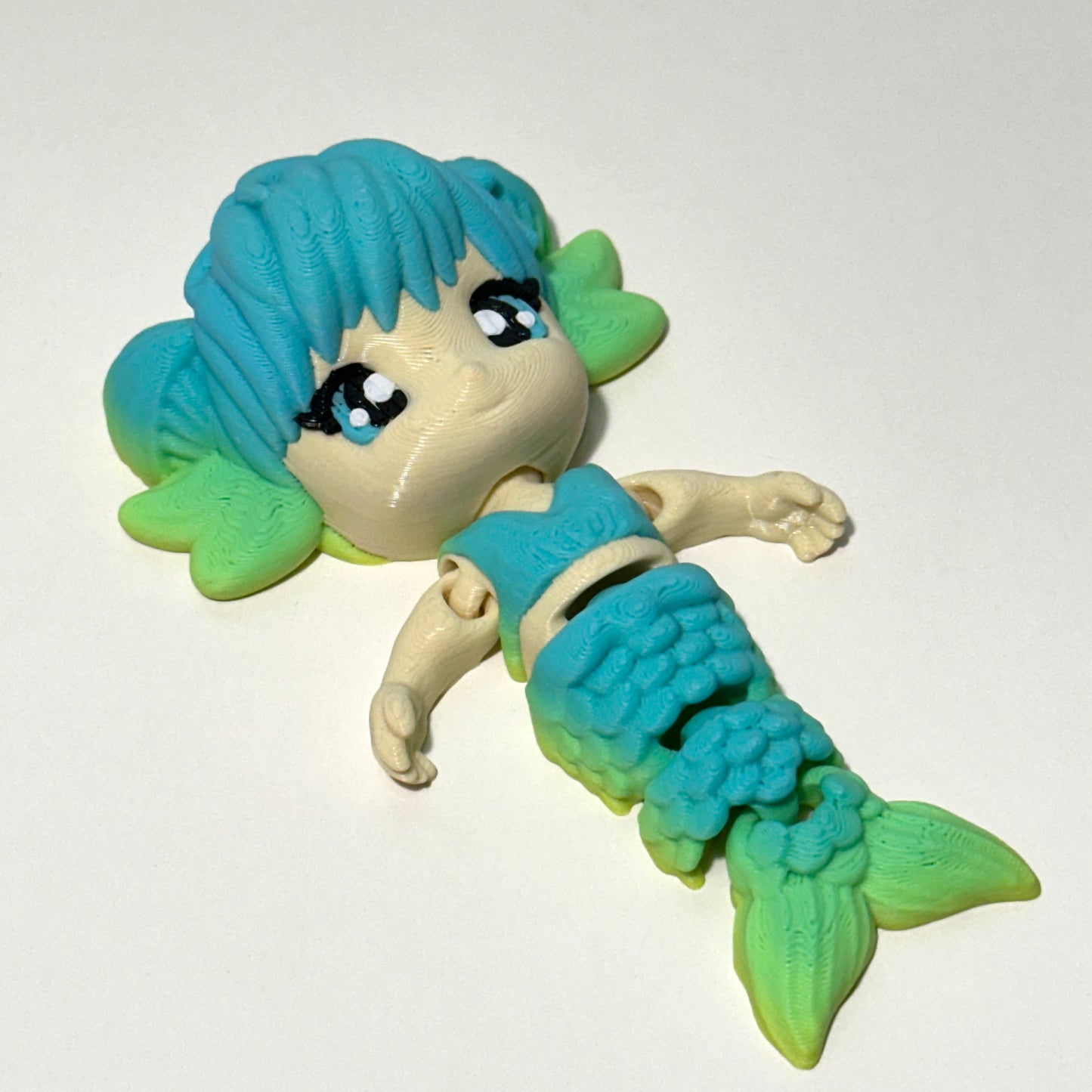 Flexi Mermaid Desk Buddy – 3D Printed