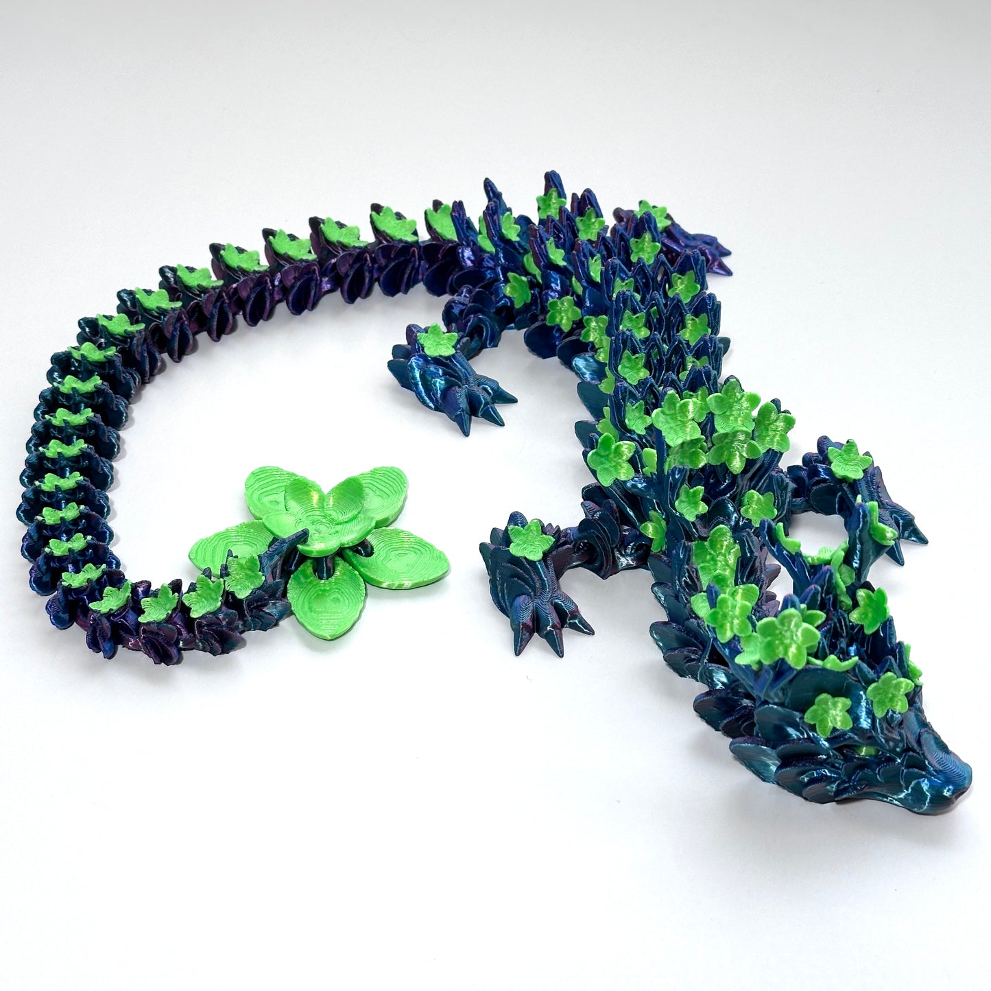 Large Cherry Blossom Dragon - 3D Printed Articulating Figurine