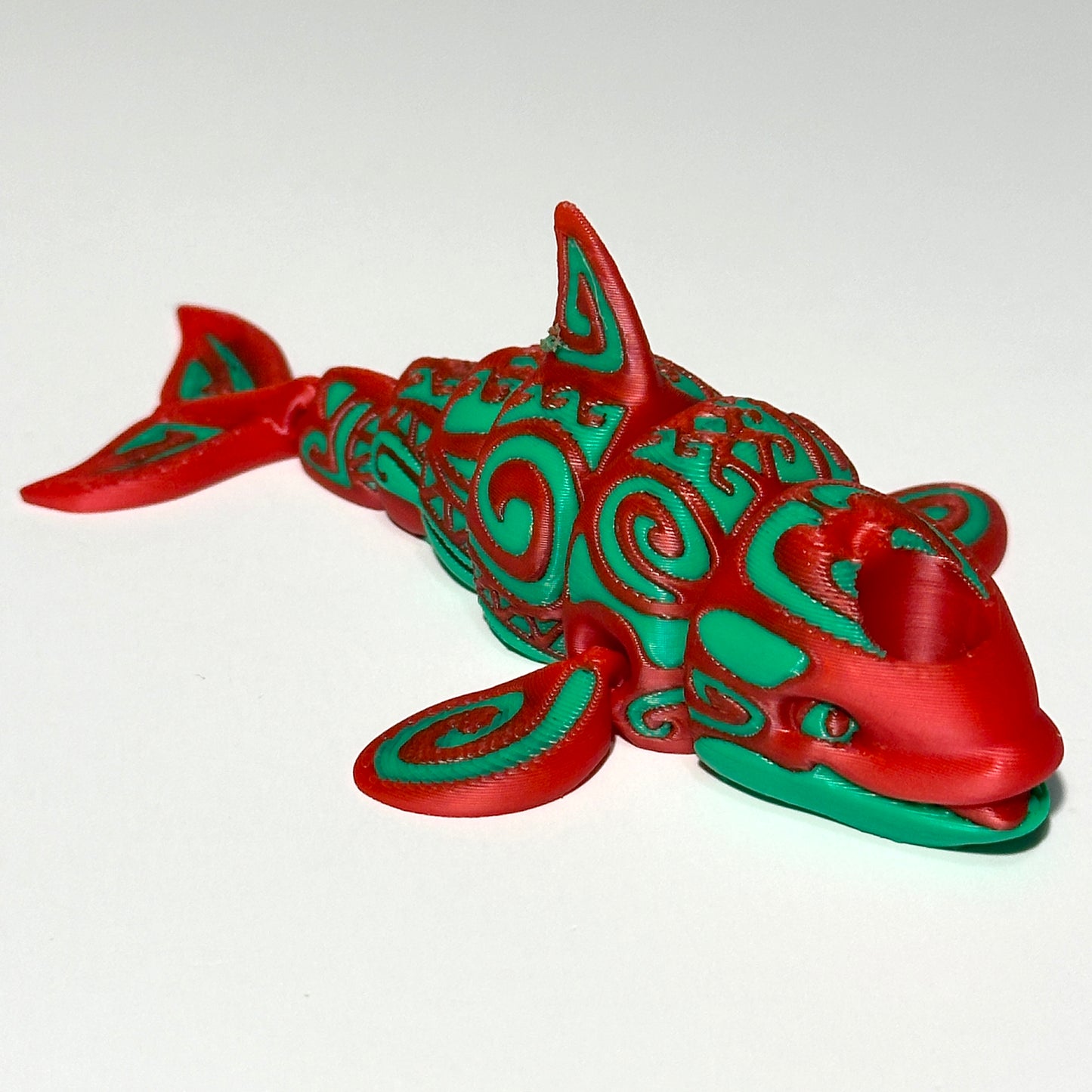 Tattooed Orca - 3D Printed Articulating Figurine