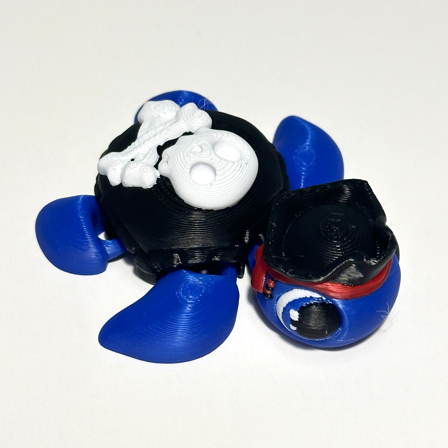 Pirate Turtle - 3D Printed Articulating Figure