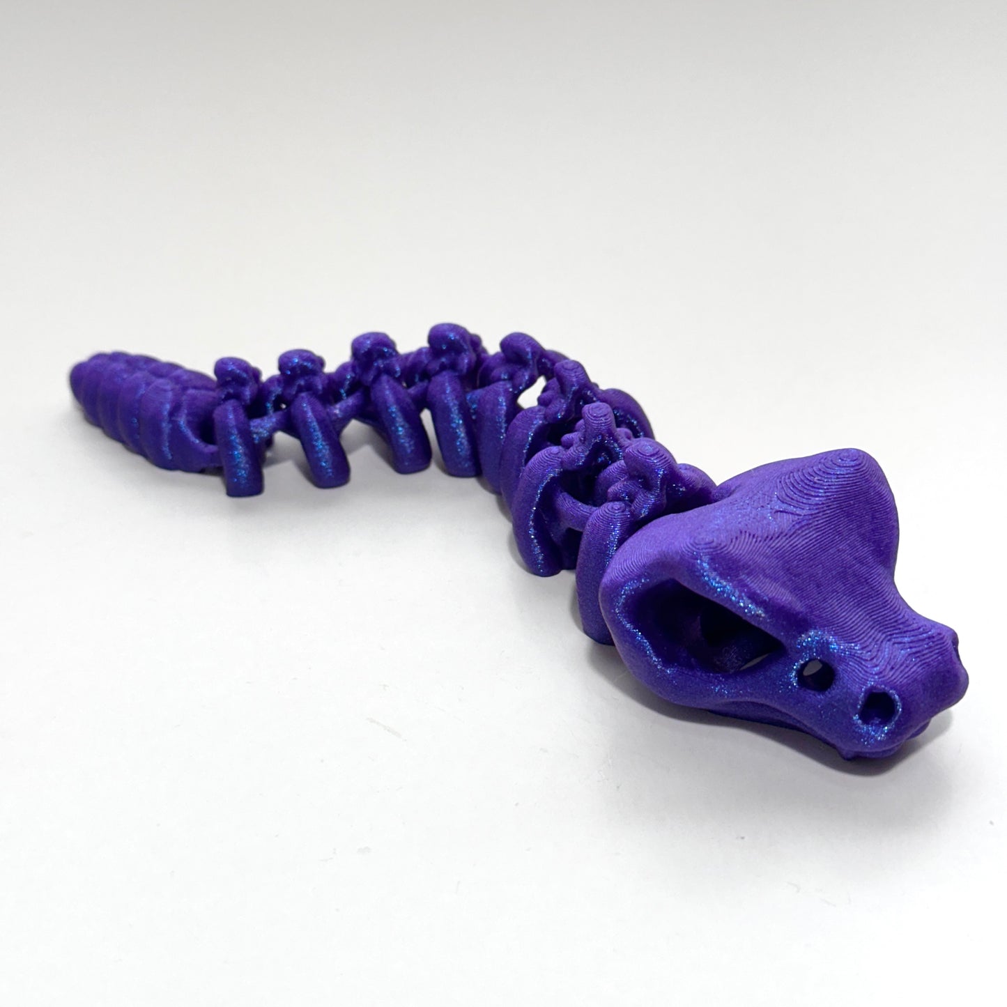 Cinder Skeleton Rattlesnake - 3D Printed Articulating Figure