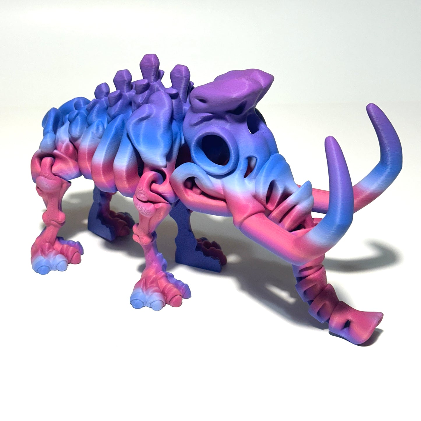Giant Flexi Skeleton Mammoth - 3D Printed Articulating Figure