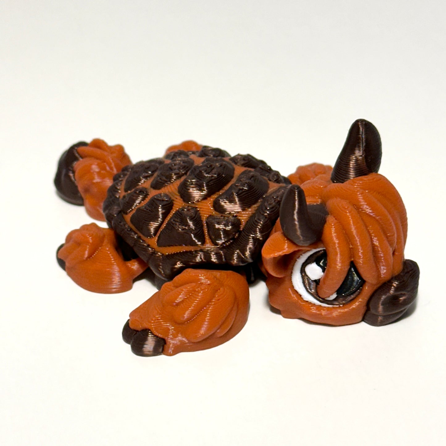 Highland Cow Turtle - 3D Printed Articulating Figure