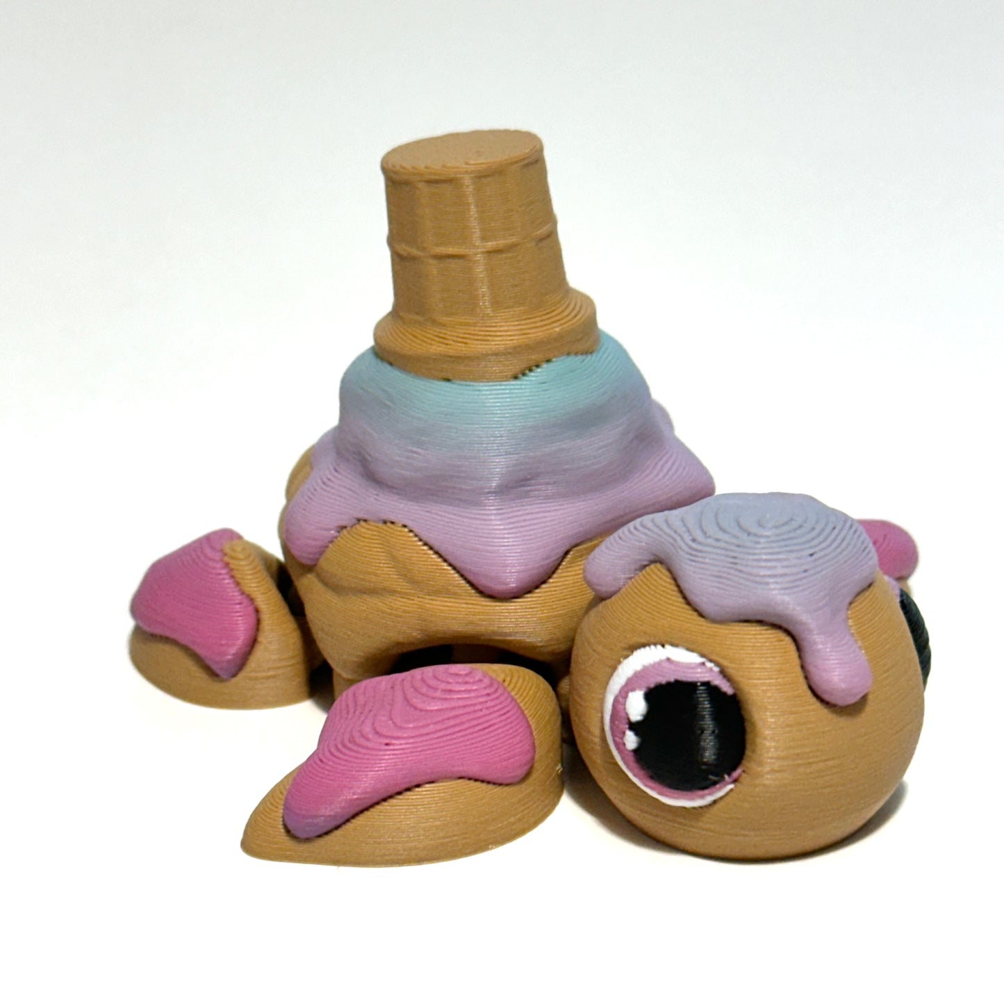 Ice Cream Turtle - 3D Printed Articulating Figure