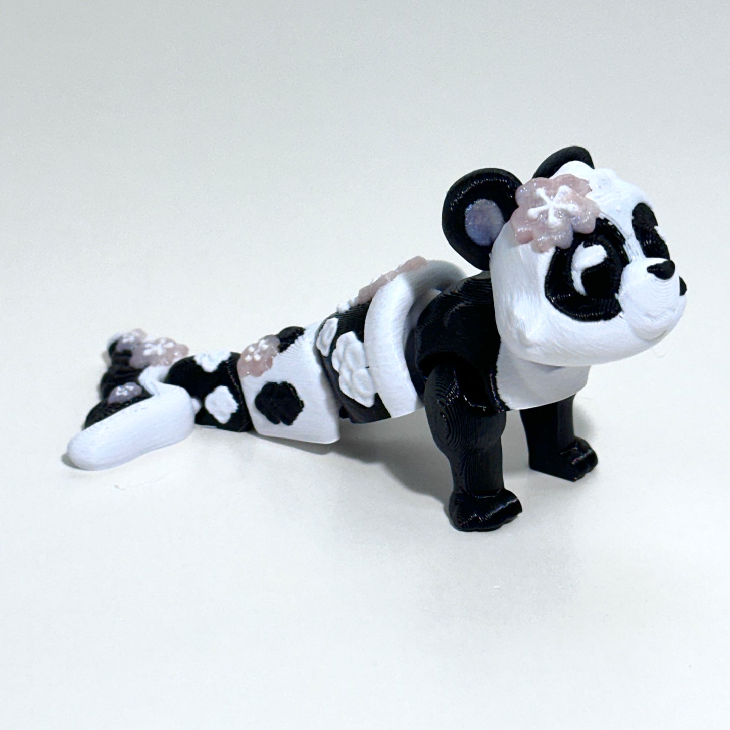 Panda Mermaid - 3D Printed Articulating Figure