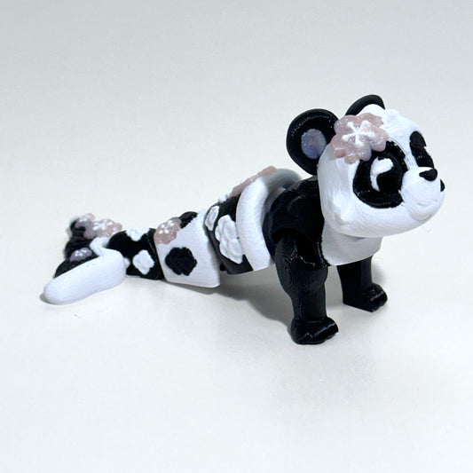 Panda Mermaid - 3D Printed Articulating Figure